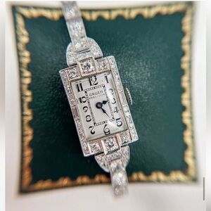 Gruen Art Deco Diamond Watch